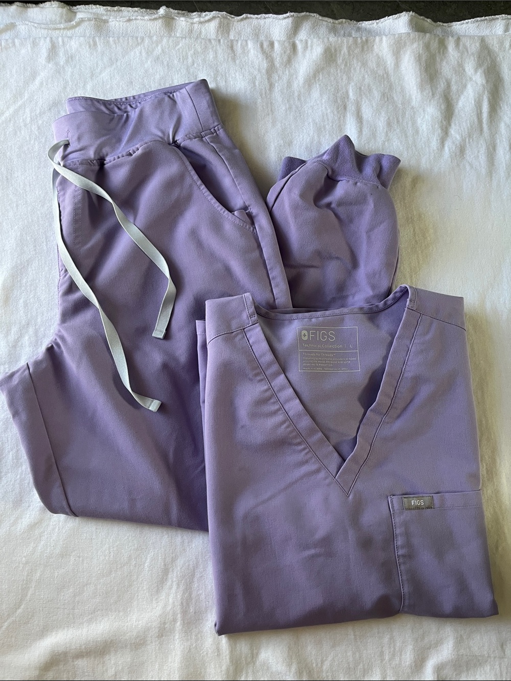 FIGS Scrub Set Lavender Dew L/M